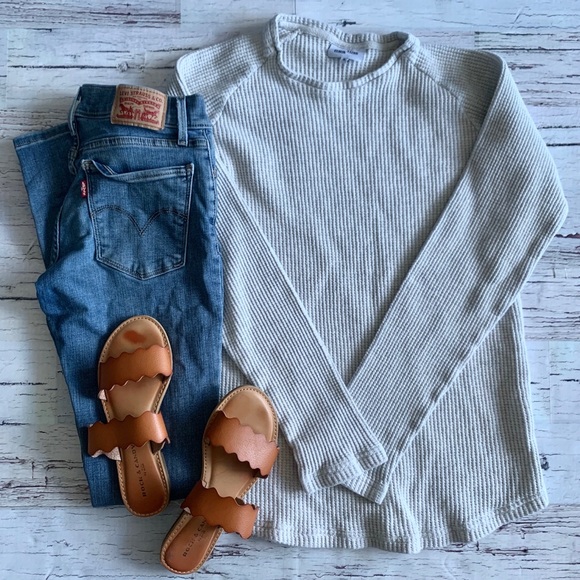 Frank & Oak Tops - Frank and Oak Waffled Shirt